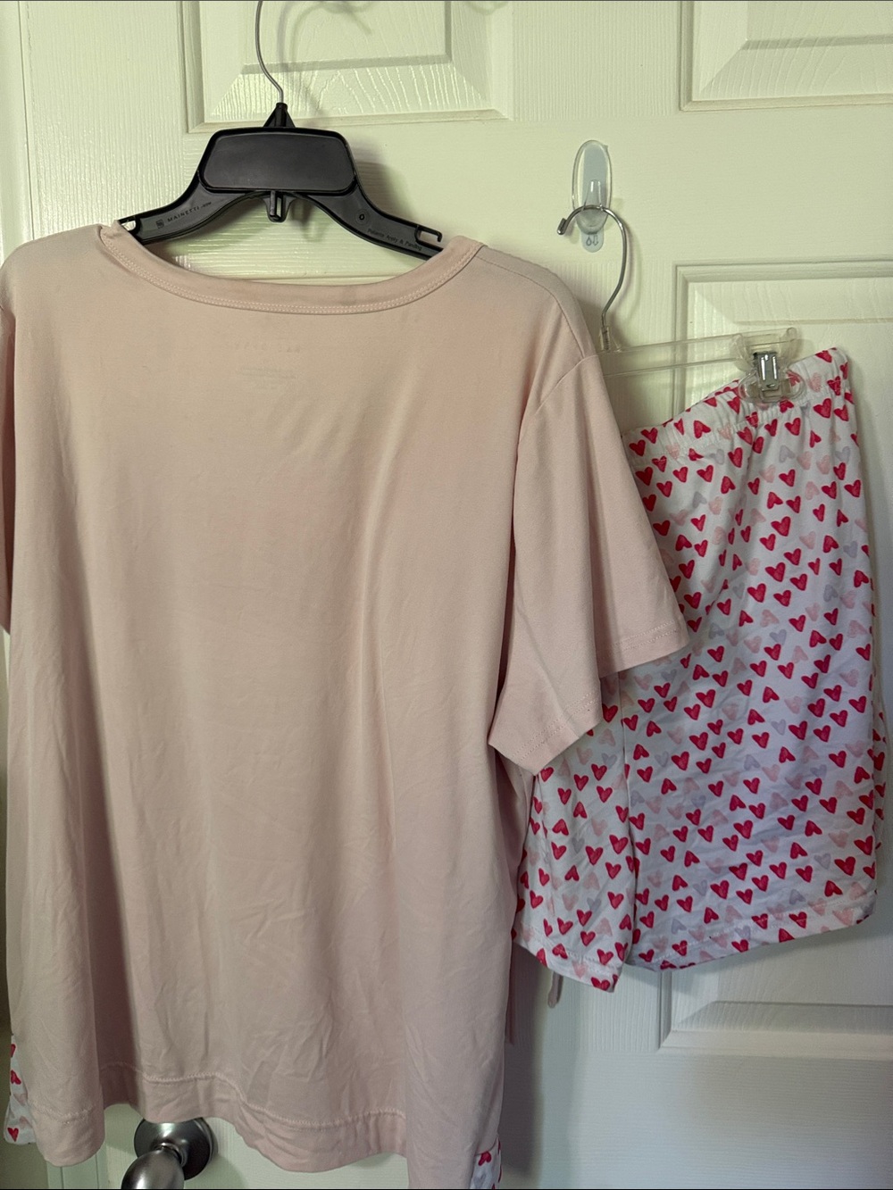 Rae Dunn Light Pink 'LOVE' Lounge Top with Heart Shorts - Picture 3 of 7